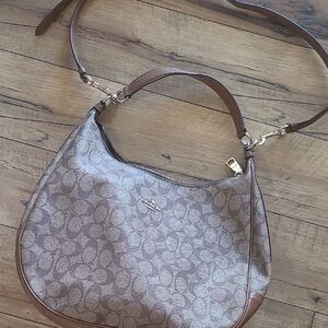 Coach Metallic Brown Shoulder Bag